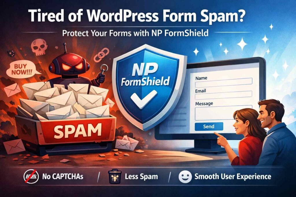 Why Your WordPress Forms Keep Getting Spam (And How NP FormShield Fixes It)