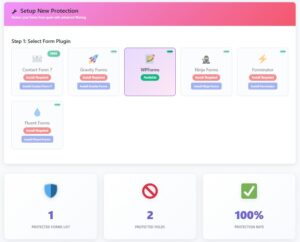 NP Formshield dashboard